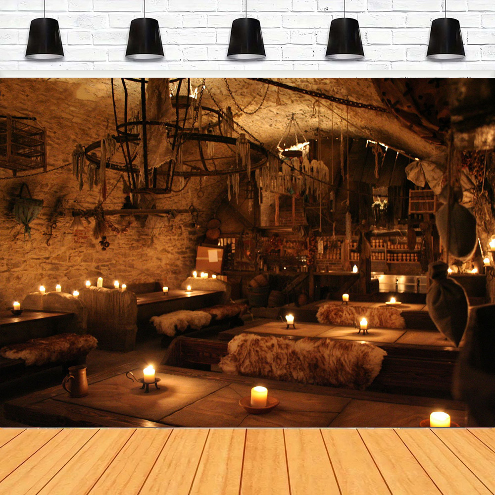 Photography Lighting And Background - Photography Backdrop Wooden Interior Candle Light