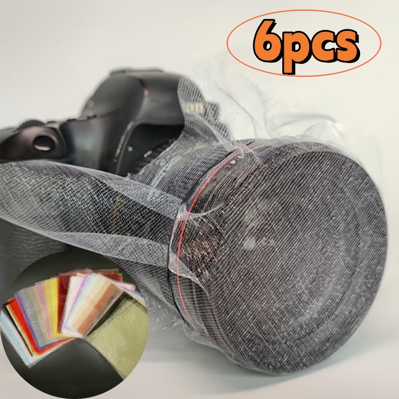 Photography Lighting And Background - 6pcs Thickened Organza Fabric Transparent Gauze