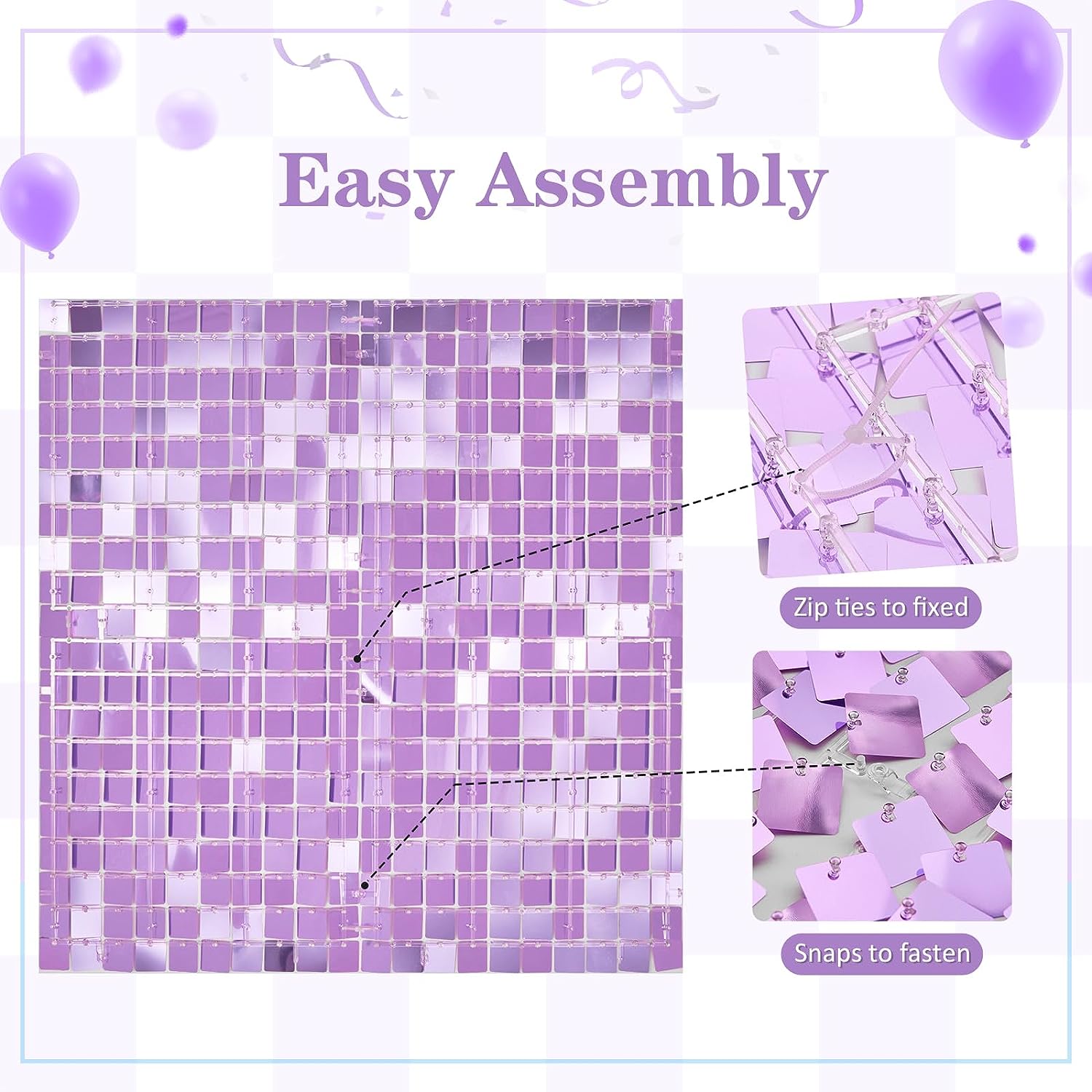 12PCS/Set Light Purple Shimmer - Photography Lighting And Backdrop review and price
