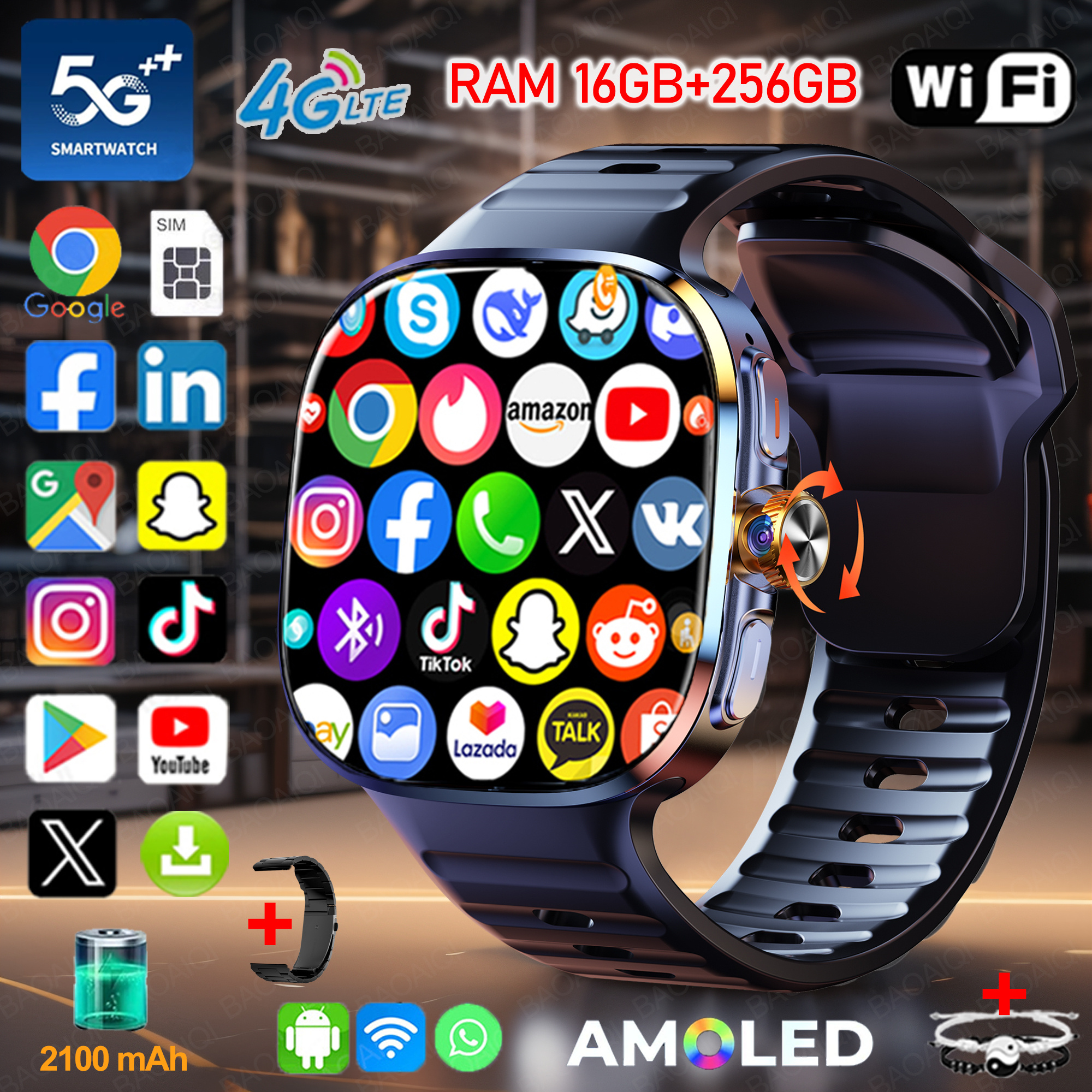 New Large Screen Smartwatch 4G - Photography Lighting Gels review and price