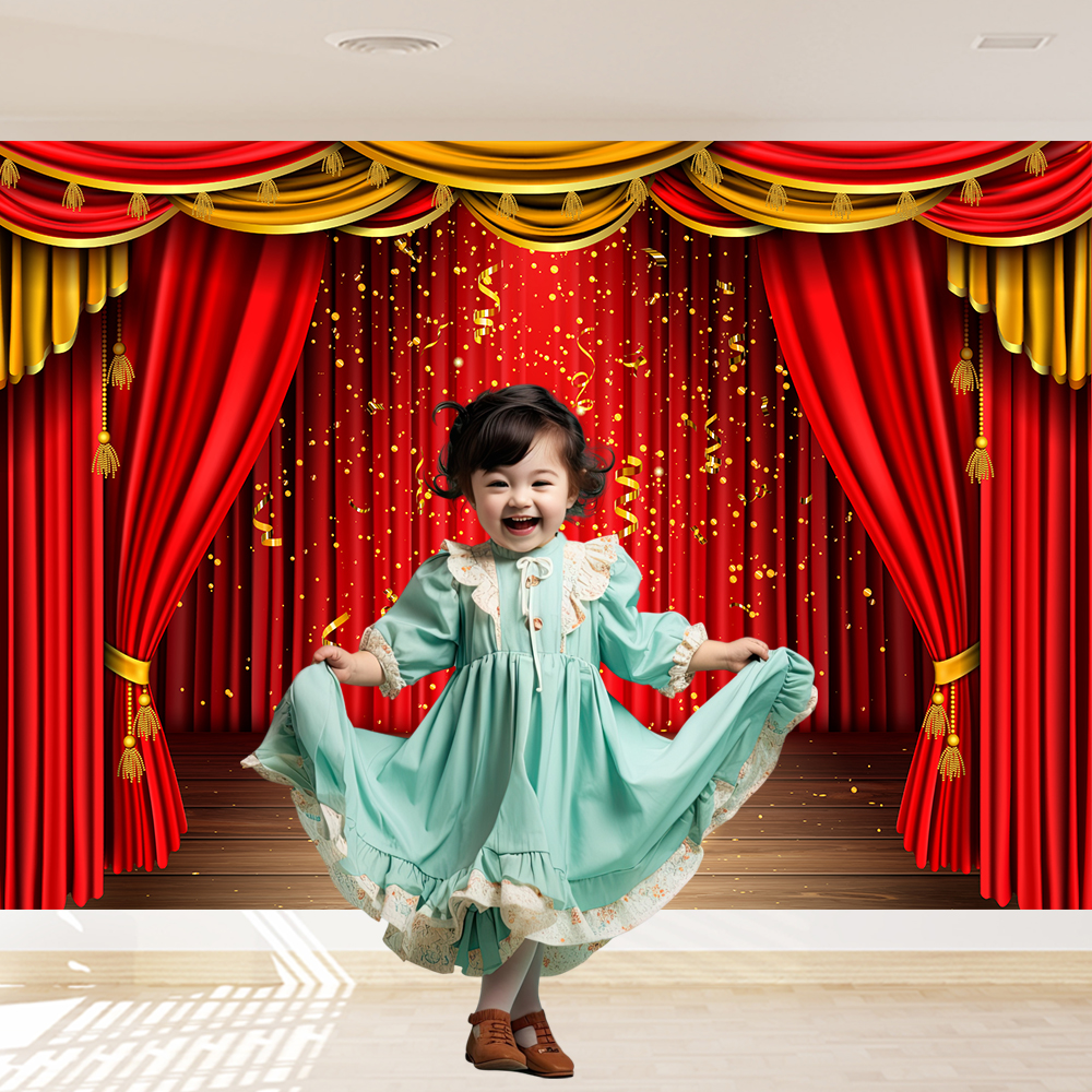 Red Theater Curtain Party Back - Photography Lighting And Background review and price