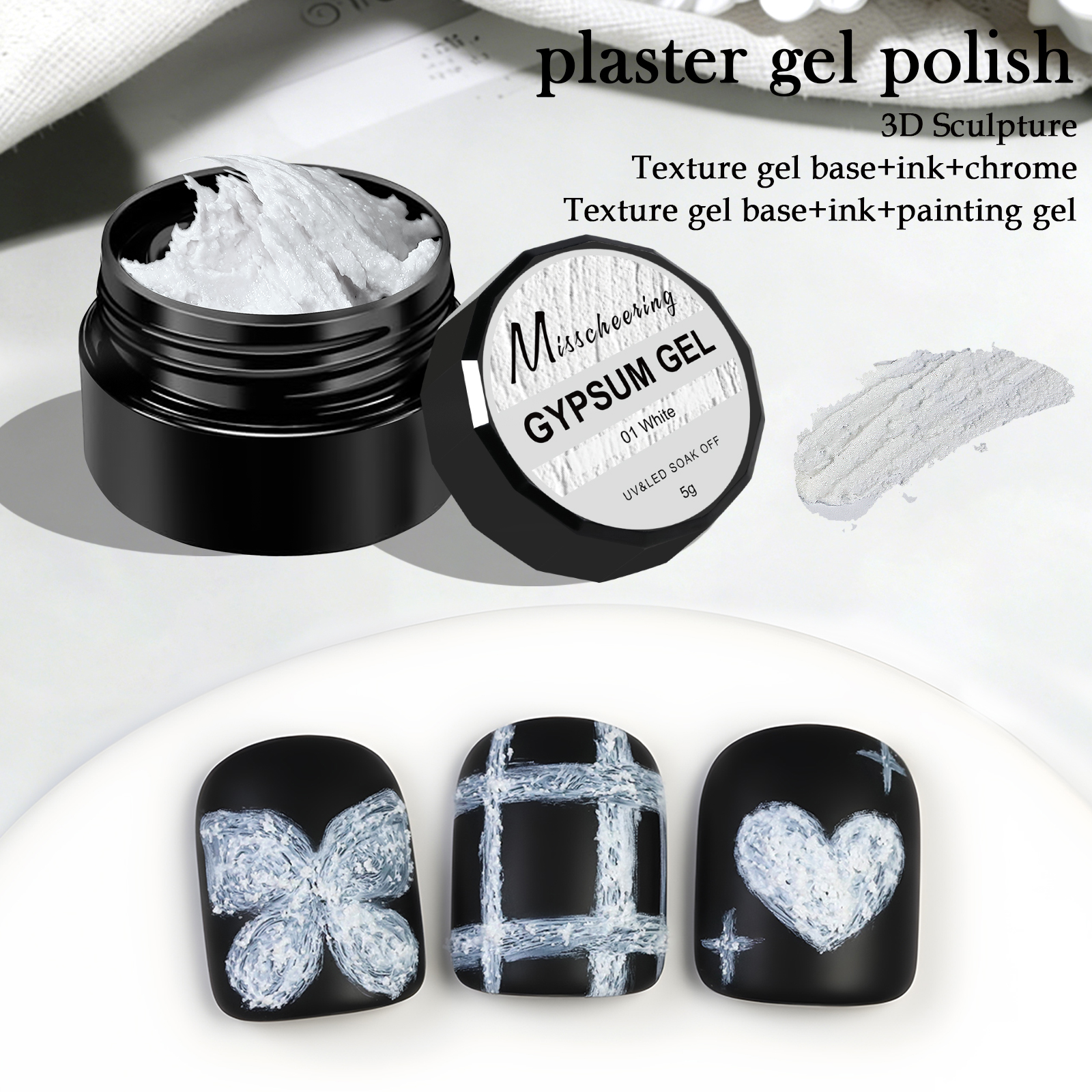 5g Solid Gypsum Painting Nail  - Photography Lighting Gels review and price
