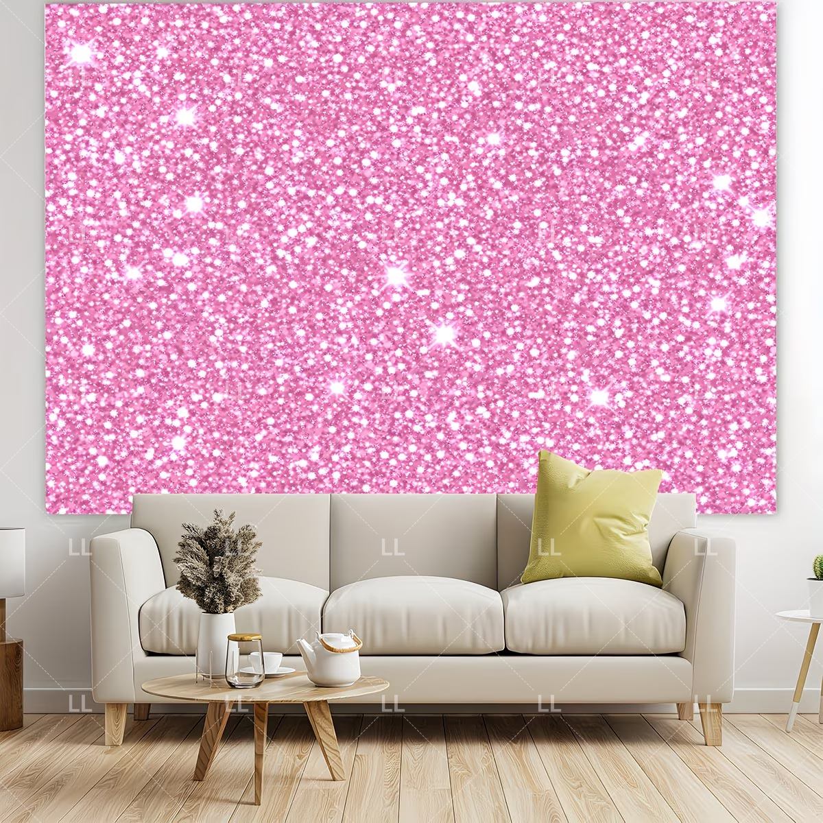 Pink Shimmer Wall Glitters Seq - Photography Lighting And Background review and price